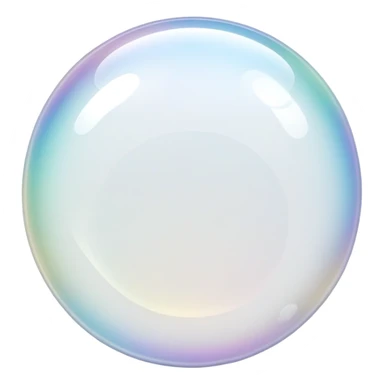white soap bubbles sticker