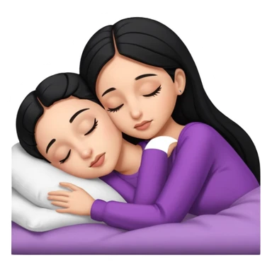 Ariana Grande sleeping with black hair  sticker