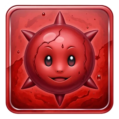 pokemon card made of blood sticker