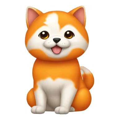 Chi hua hua orange sticker