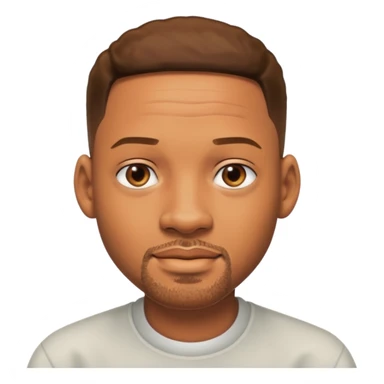 will smith with no beard sticker