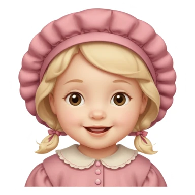 create a baby girl emoji from the 60. sticker
