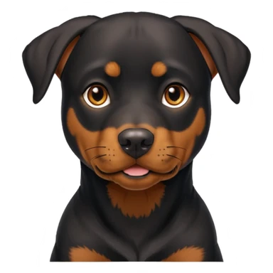 black and tan doberman rottweiler mix sticker