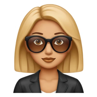 un emojie bad bitch sticker