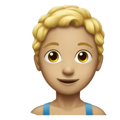 Child swimming sticker