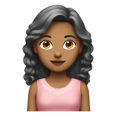 ￼ a girl with a pink dress sticker