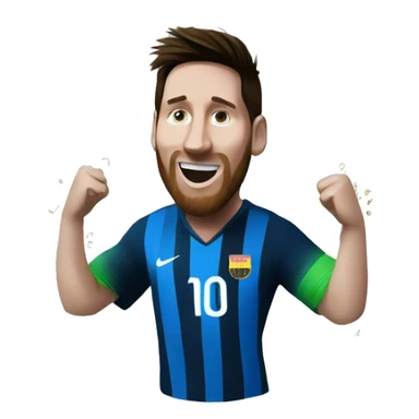 Messi winning world cup sticker