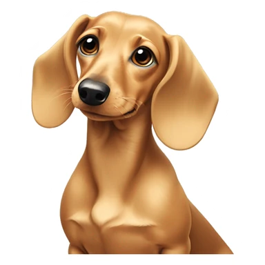 Blonde dachshund ￼ sticker