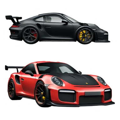 Porsche gt2 rs custom like the character itachi from Naruto made it sticker