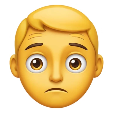 Skeptical emoji sticker