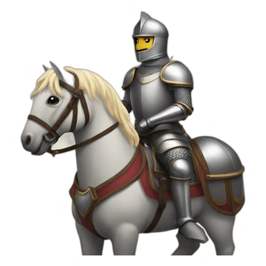 knight on horse sticker