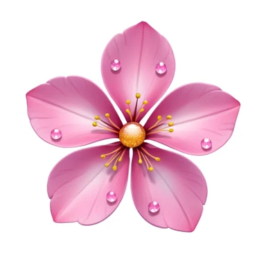 sakura flower with sparkles sticker