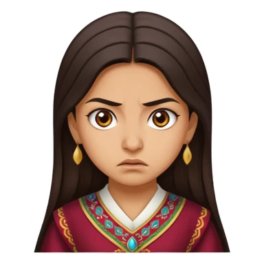 Azerbaijanian girl is angry  sticker