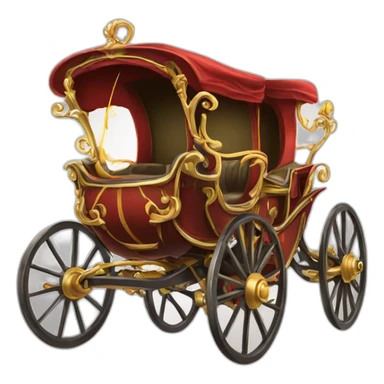 electric cartoon carriage vector image sticker