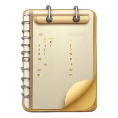 agenda + calendary sticker