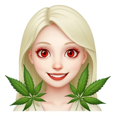 girl under the influence of weed  sticker