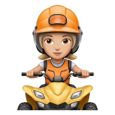 Atv ride girl sticker
