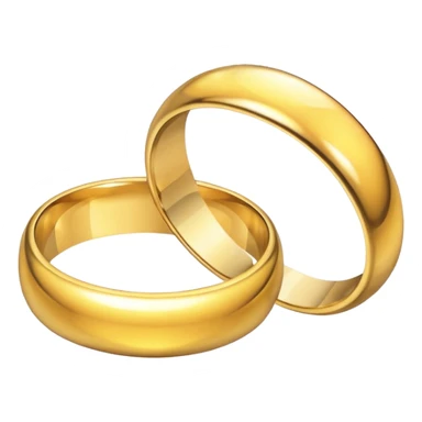 Broken wedding ring  into two piece  sticker