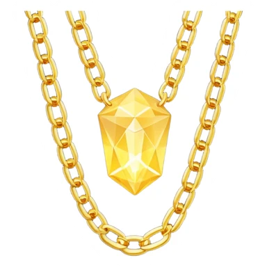 fantasy magic heavenly golden chains low poly sticker