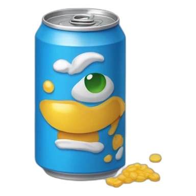 Une canette écrasé sticker