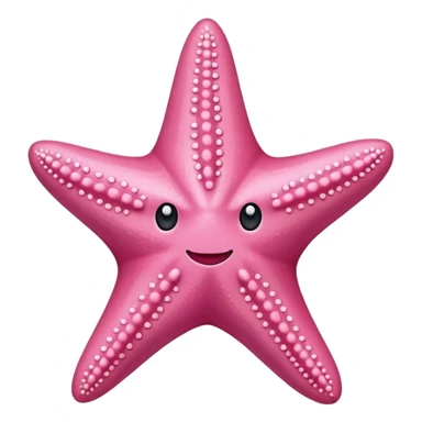 Pink starfish sticker