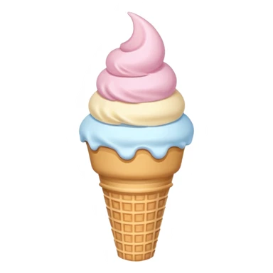 cononito de helado de vainilla kawaii sticker