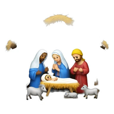 nativity scene Ukraine sticker