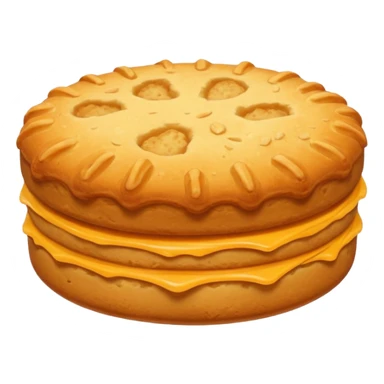 Biscuit simple sans visage sticker