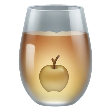 Apple cider in cold glass sticker