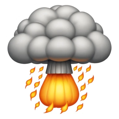 An atom bomb  sticker