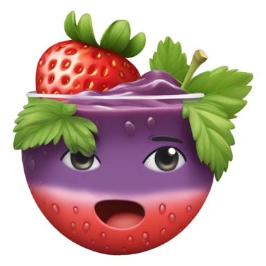 strawberry açai refresher  sticker