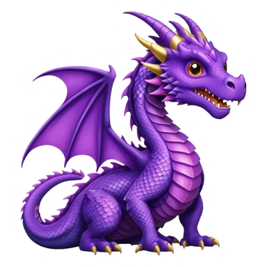 purple dragon sticker