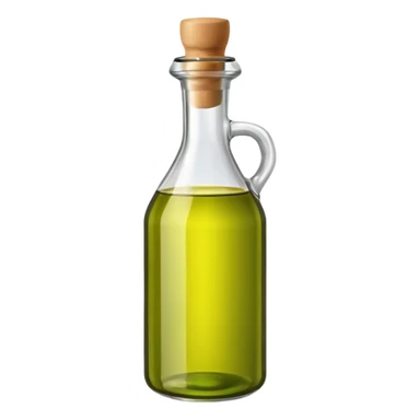 olive oil bottle, simple, glossy, no text sticker