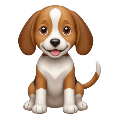 Beagle dog emoji sticker