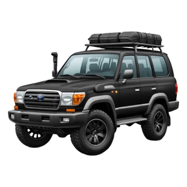 Modified Toyota landcr new model black color sticker