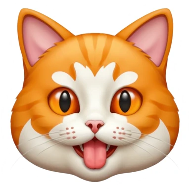 Gato sacando la lengua  sticker