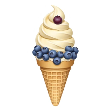 icecream-cone-blueberries sticker