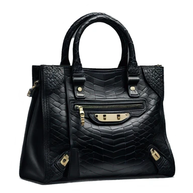 Balenciaga black snake city  bag sticker