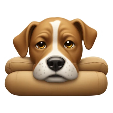 Dog chill and smoking  sticker