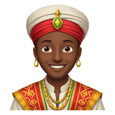 etiopien man sticker