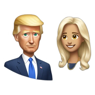 Trump -  loves - Biden sticker