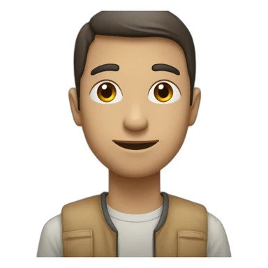 Personne qui lève la main devant lui vue de profil sticker