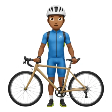 Urban Bike Courier black man  sticker