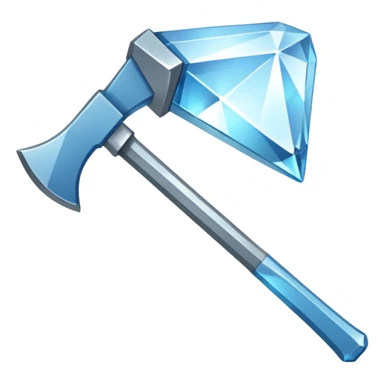 diamond item axe from Minecraft sticker