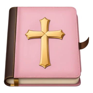 soft pink bible sticker