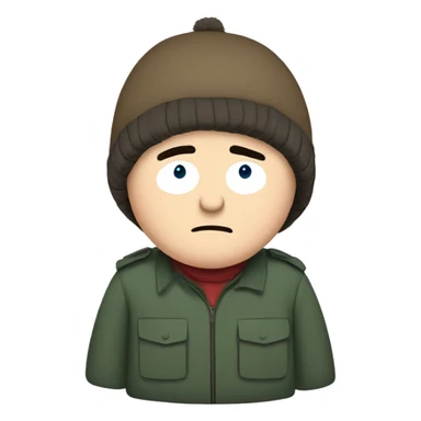 Stan marsh from hit tv show South Park  sticker