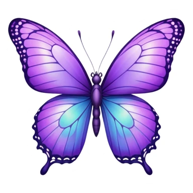 mariposa morada sticker