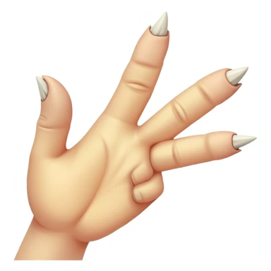 dinosaur claws making dislike sign sticker