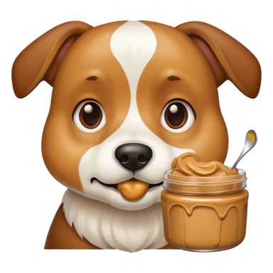 peanut butter dog sticker
