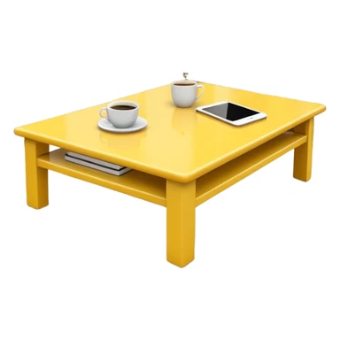 yellow coffe table
 sticker